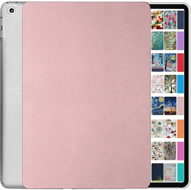 Main image of DuraSafe Cases for iPad 6 5 9.7 Inch Air 1 2 [iPad 5th 6th Air 1st 2nd Generation ] A1893 A1822 A1566 UltraSlim Lightweight Shock Absorbant Flexible TPU Protective Clear Case - Rose Gold
