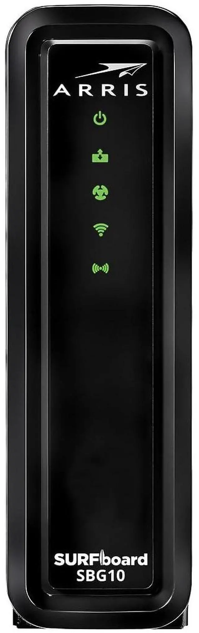 Main image of ARRIS Surfboard 16x4 DOCSIS 3.0 Wi-Fi Cable Modem, Model SBG10 (Black)