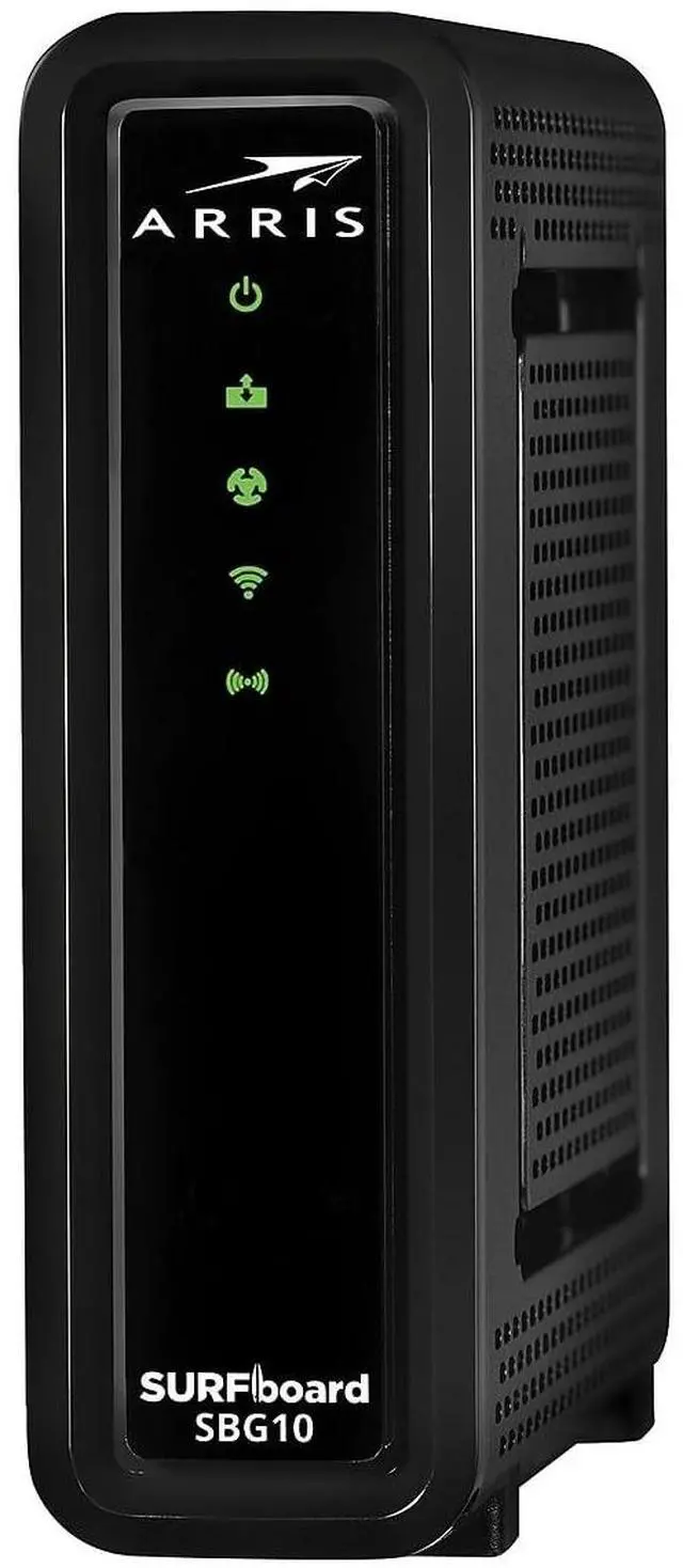 Alt view image 3 of 5 - ARRIS Surfboard 16x4 DOCSIS 3.0 Wi-Fi Cable Modem, Model SBG10 (Black)