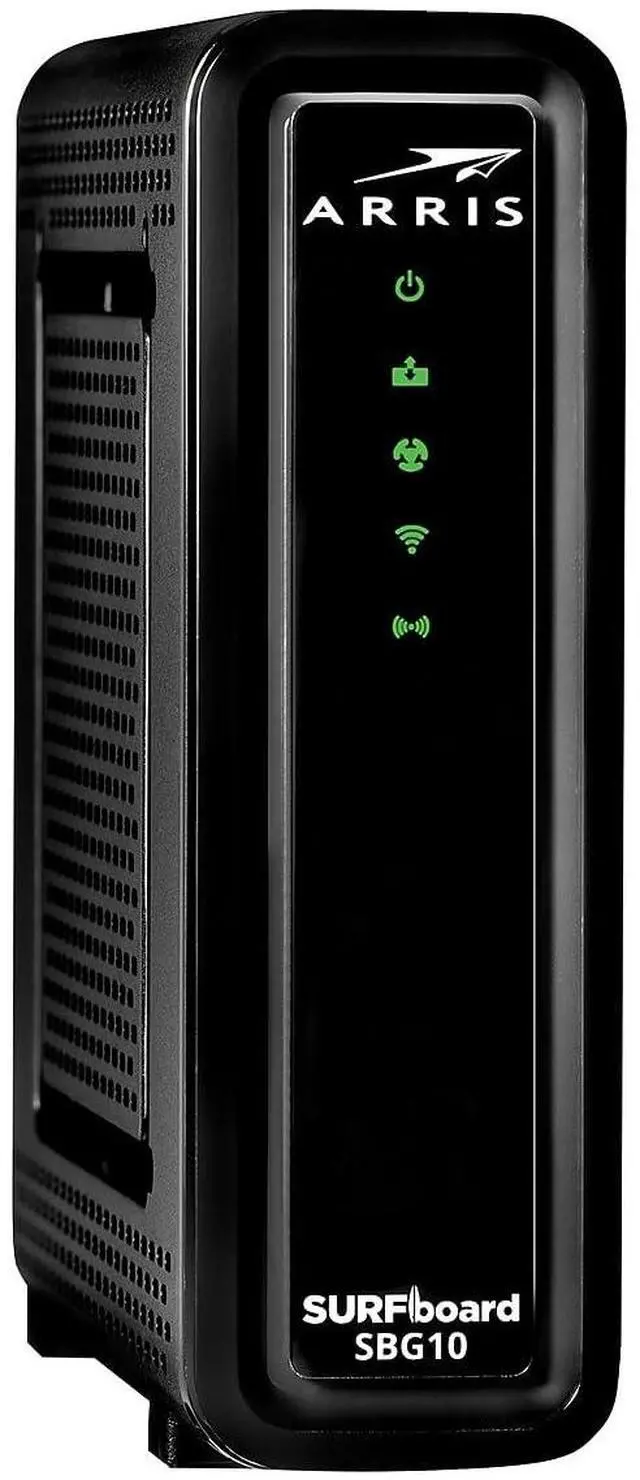 Alt view image 4 of 5 - ARRIS Surfboard 16x4 DOCSIS 3.0 Wi-Fi Cable Modem, Model SBG10 (Black)