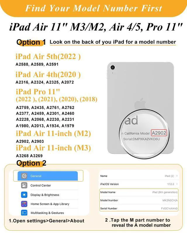 Alt view image 2 of 5 - Shorogyt for iPad Air 11 Inch Case M3 2025&M2 2024/Air 5th Generation 2022/Air 4th Gen 2020/Pro 11 Inch Case Magnetic Stand for Women - Cute 360 Degree Rotating Covers Girls Pencil Holder,Sun Moon