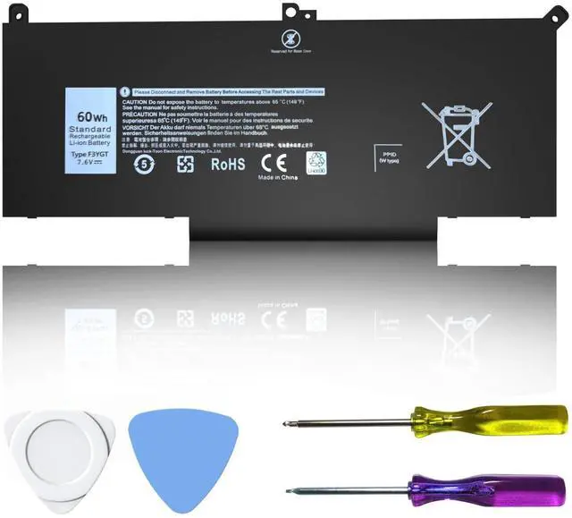 Main image of F3YGT 60Wh Battery for Dell Latitude 7480 7490 7290 7380 7280 7390 E7490 E7480 E7280 12 7000 13 7000 14 7000 Series, DM3WC KG7VF 451-BBYE DM6WC 453-BBCF 0DM3WC 2X39G P73G002 P73G P28S P28S001