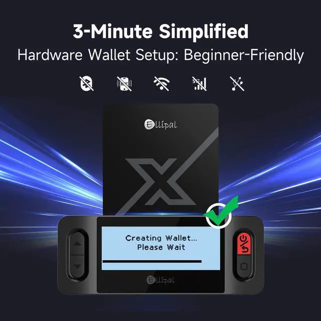 Alt view image 3 of 5 - Ellipal X Card Pack of 3 Air Gapped Crypto Cold Wallet with Starter Accessory Kit,Secure Offline Storage for Bitcoin, Ethereum,NFTs & 10,000+ Tokens
