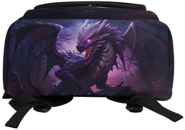 Alt view image 5 of 5 - ALAZA Large Travel Laptop Backpack Magical Purple Dragon in Wild Rucksack Women Men Business Office Back Pack Daily Commute Backpacks,Water Resistant College Computer Bag,19"