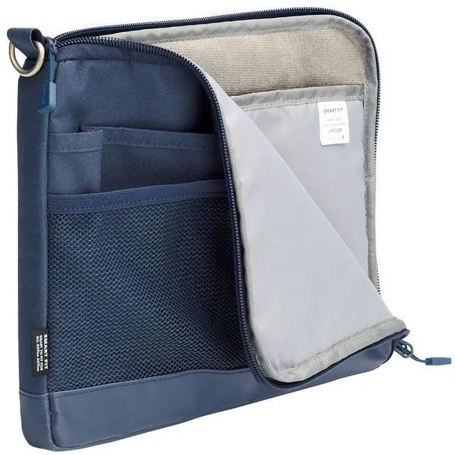 Alt view image 4 of 5 - LIHIT LAB Laptop Sleeve, Water & Stain Repellent, Horizontal, 13.4" x 9.8", Black (A7681-24)