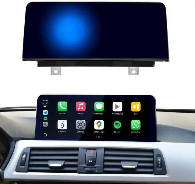 Main image of PEMP 10.25" Blue Anti-Glare Linux HD Screen for BMW 3 Series F30 1 Series F20 NBT CIC Wireless and Wired CarPlay Android Auto Screen Calls Using The OEM Bluetooth 2012-2017