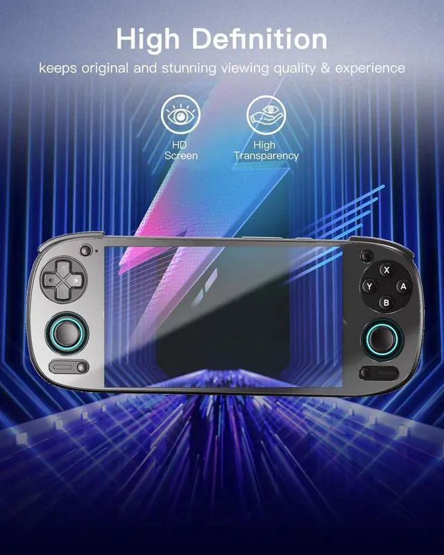 Alt view image 5 of 5 - YAJOJO 2 pack Screen Protector for Retroid Pocket 5 Handheld Game Console, 9H Hardness Tempered Glass for Retroid Pocket 5,Anti-Scratch, Bubble Free, HD Clarity