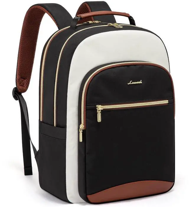Main image of LOVEVOOK Laptop Backpack for Women, 15.6 Inch Work Business Backpack Purse for Teacher, Waterproof Nurse Bag College Bookbag for School, Casual Personal Item Travel Bag College Daypack