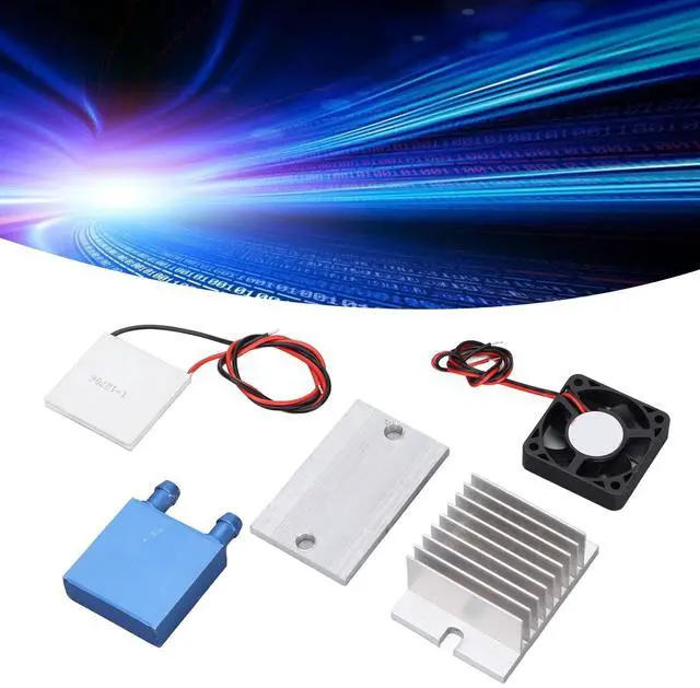Alt view image 3 of 4 - Dpofirs Peltier Cooler Kit, Refrigeration Cooling System for Plate Cooling Pet Bed Cooling, Semiconductor Refrigeration Peltier Air Cooling Device,