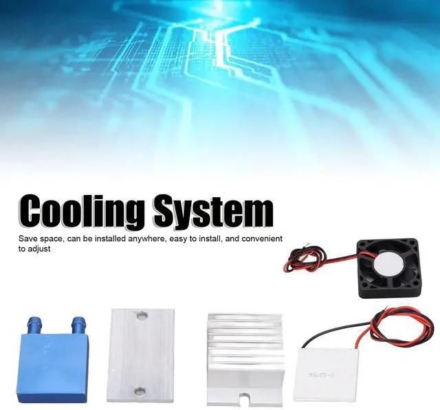 Alt view image 4 of 4 - Dpofirs Peltier Cooler Kit, Refrigeration Cooling System for Plate Cooling Pet Bed Cooling, Semiconductor Refrigeration Peltier Air Cooling Device,