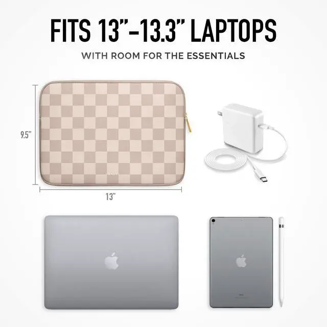 Alt view image 4 of 5 - Vandel Slim Laptop Sleeve 13-13.3 inch Laptop Case for Macbook Air 13/Pro 13 Inch- Protective Macbook Case Sleeve, Tablet Carrying Bag Pouch for Lap Top Notebook, Chromebook, Dell, Asus Computer Cover