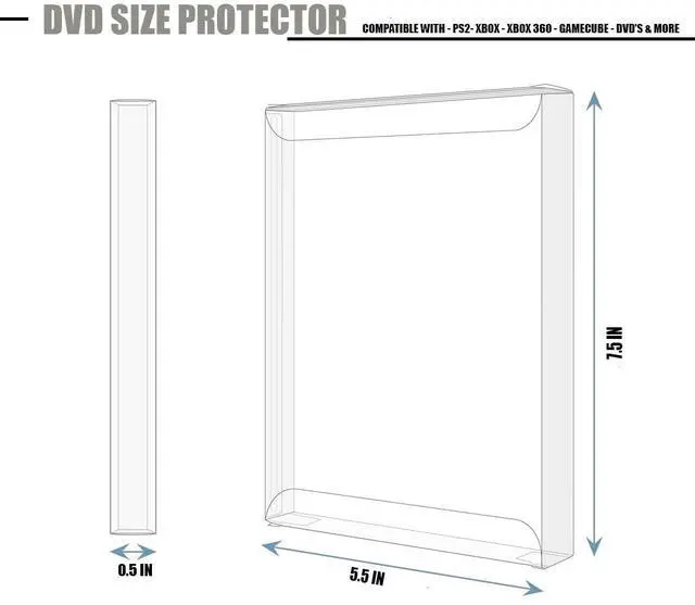 Alt view image 3 of 5 - 25 Pack Universal Sleeve Game Protectors | for Xbox, Xbox 360, Gamecube, Wii, Wii U, PS2 & DVD