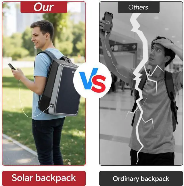 Alt view image 3 of 5 - 30L Travel Laptop Backpack with Junction Box & USB Charging Port, Travel Carry on Backpack for Women Men, TSA Lock Water Resistant Middle High School College Backpack fits 16 Inch Laptop