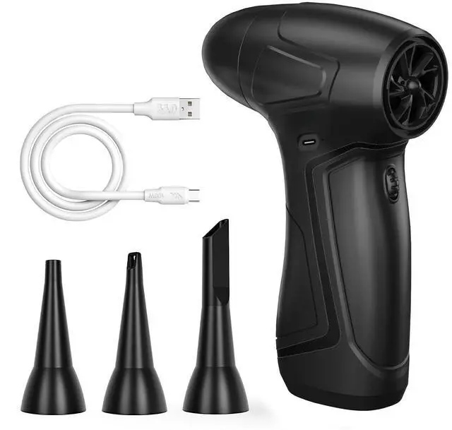 Main image of PinaiIon Rechargeable Compressed Air Duster for PC Computer, Cordless Mini Air Blower Portable, Super Powerful Dust Blower Speed Adjustable, Air Duster for Home, Outdoor, Leaf, Keyboard, Car Cleaning