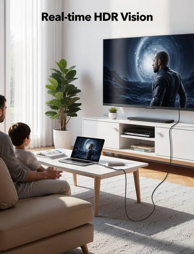 Alt view image 5 of 5 - VIOY Displayport to HDMI Adapter 5 Pack, 4K@30HZ Uni-Directional DP (Source) Male to HDMI (Display) Female, 1080P@120HZ Display Port Adapter for Monitor, AMD, NVIDIA, HP, Dell, Lenovo