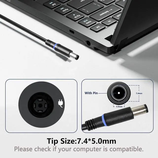 Alt view image 3 of 5 - 19.5V 16.9A 330W Laptop Charger Compatible with Dell Alienware M17 M18X X17 X51 m16 m18 x16 R1 P124F001 P51E001 P120F001, Area-51m G15 G16 5530 7630 AC Gaming Laptop Power Supply Adapter Cord