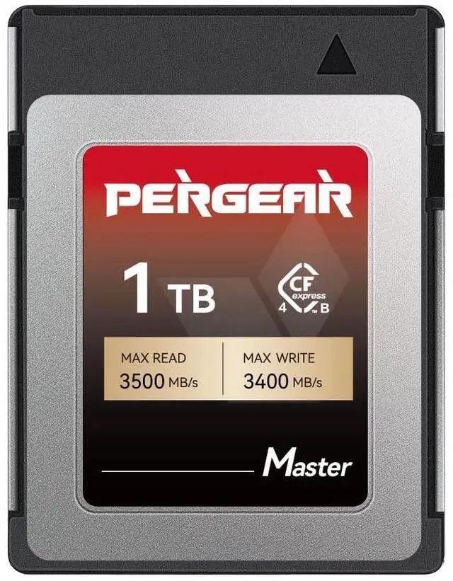 Main image of PERGEAR 1TB Cfexpress 4.0 Type B Memory Card(Master Series),3500MB/s Write Speed & 3400MB/s Read Speed,8k RAW Video Recording & Photo,Compatible with C500 Mark III,1DX Mark III;Z6,Z7II,Z9,D850;DC-S1