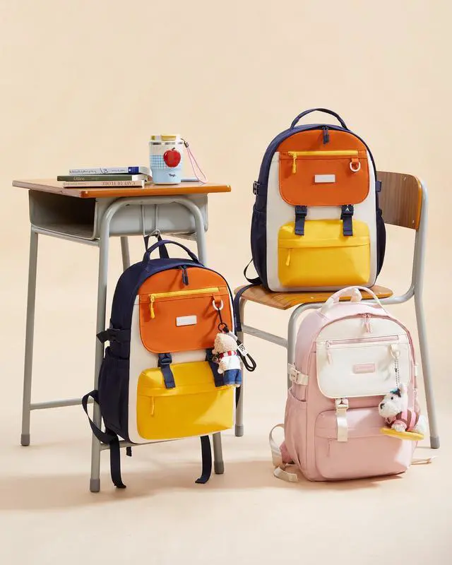 Alt view image 2 of 5 - LOVEVOOK School Backpack for Girls with Large Tumbler Holder Pockets, Student Cute Bookbag 17.3 inch Laptop Daypack for Middle School Teen, Waterproof College Travel Bag for Women