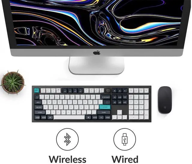 Alt view image 5 of 5 - Keychron Q6 Max 100% Full-Size Layout Custom Wireless Mechanical Keyboard with Knob, QMK/VIA Programmable 1000Hz 2.4 GHz/Bluetooth/Wired RGB Backlit for Mac Windows, Gateron Brown Switch-Carbon Black