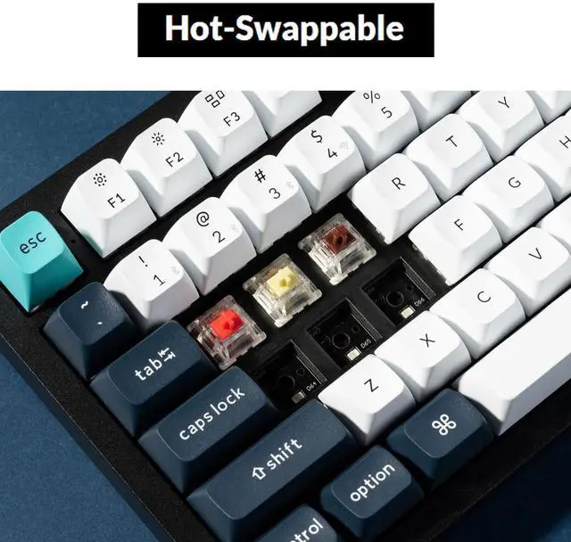 Alt view image 4 of 5 - Keychron Q6 Max 100% Full-Size Layout Custom Wireless Mechanical Keyboard with Knob, QMK/VIA Programmable 1000Hz 2.4 GHz/Bluetooth/Wired RGB Backlit for Mac Windows, Gateron Brown Switch-Carbon Black