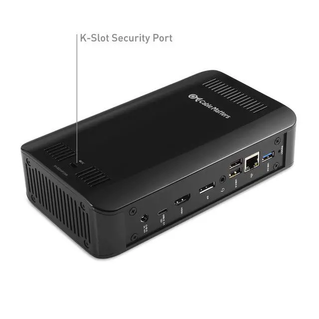 Alt view image 4 of 5 - [Intel Certified] Cable Matters Dual Display USB-C Dock Supporting Wireless Dock for Windows Computers