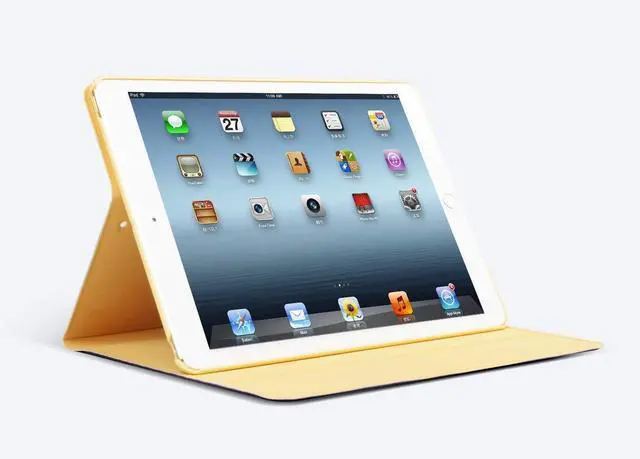 Alt view image 4 of 5 - DuraSafe Cases for iPad Air 5th 4th 6th 11th [ Air 11/6 2024/5 2022/4 2020 ] A2588 A2316 MYFQ2LL/A MYFN2LL/A MYFQ2LL/A UltraSlim Printed Smart PU Leather Flip Folio Book Cover - Color Grid