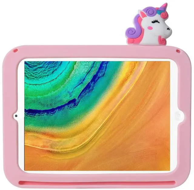 Alt view image 3 of 4 - Cartoon Case for Samsung Galaxy Tab A7 10.4"MONEHOYSY Cute Soft Silicone Kickstand [Drop Proof,Shock Proof,Anti Slip] Back Stand Cover Case for Kids Children Teens Girls Boys (House-2)