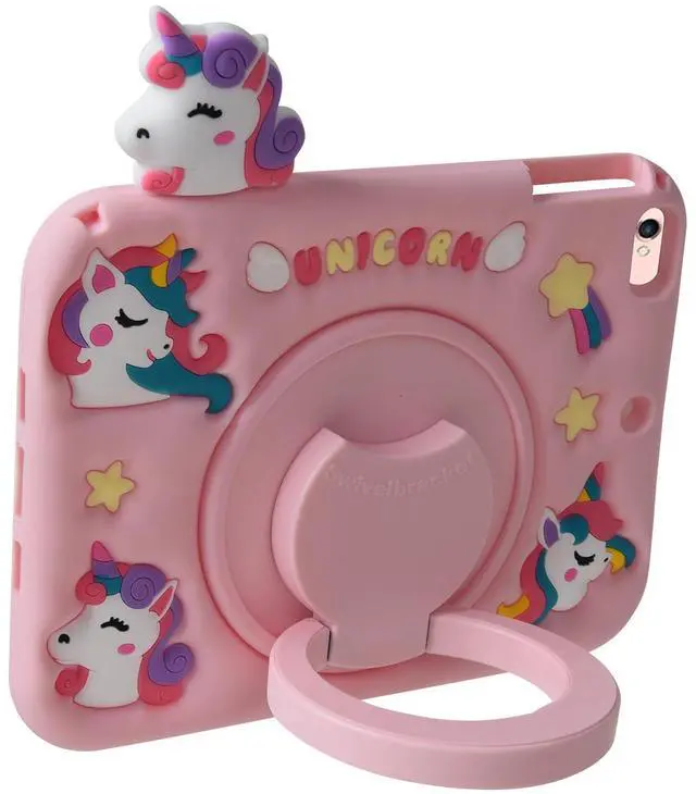 Alt view image 4 of 4 - Cartoon Case for Samsung Galaxy Tab A7 10.4"MONEHOYSY Cute Soft Silicone Kickstand [Drop Proof,Shock Proof,Anti Slip] Back Stand Cover Case for Kids Children Teens Girls Boys (House-2)