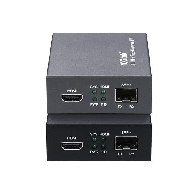 Alt view image 2 of 3 - 10Gtek a Pair of HDMI Extender Converters with Open SFP+ Slot, Without Transceiver, Support HDMI 1.4a, 4Kx2K
