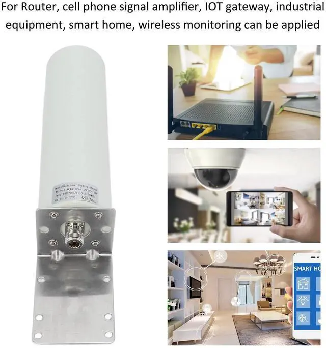 Alt view image 3 of 5 - Emoshayoga Omni Antenna High Gain Strong External N Female Antenna for Cell Phone Amplifier for Outdoor