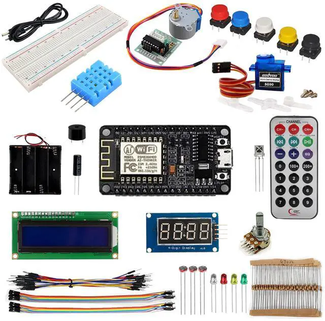 Main image of OSOYOO ESP8266 NodeMCU IOT Starter kit with ESP-12E Development Board Open Source Serial Module