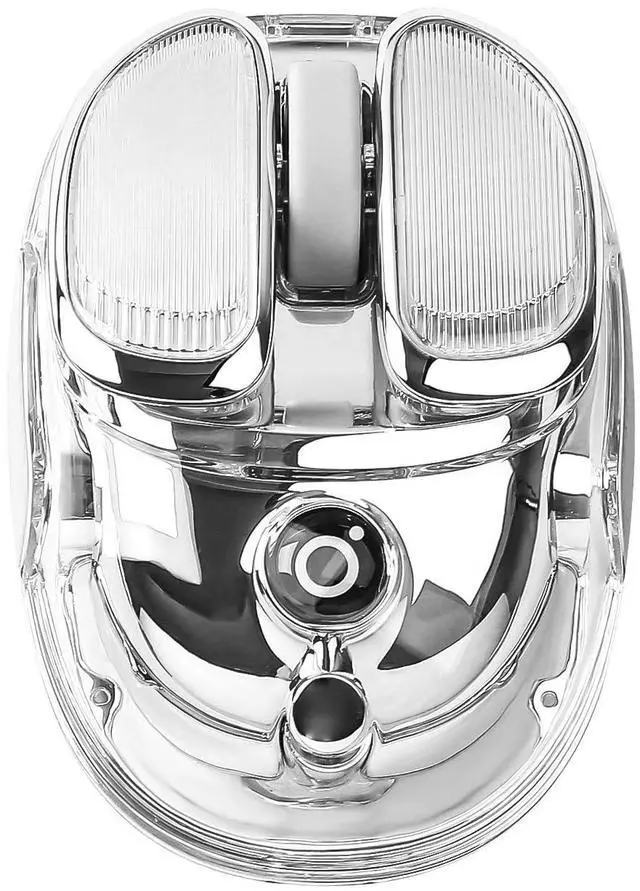 Main image of MIKIBY Q9 Wireless Mouse, 2.4G/BT Dual Mode, 4 Adjustable DPI (800-4800), Ultra-Quiet Click, Bluetooth Mouse with RGB Breathing Light, 500mAh Long Battery, Portable for PC/Laptop/Mac/Tablet(Silver)