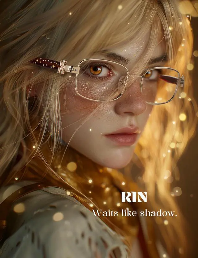 Alt view image 2 of 5 - TIJN Blue Light Blocking Glasses for Woman Men, Square Acetate Metal Frame Eye Glasses for Cosplay & Anime Girl, Rin