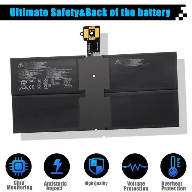 Alt view image 4 of 5 - AOMKA DYNH03 G3HTA074H Laptop Battery Replacement for Microsoft Surface Pro 7+ 1960 Surface Pro 7 Plus Series Ultra High Capacity GA3HTA025H G3HTA073H 6400mAh