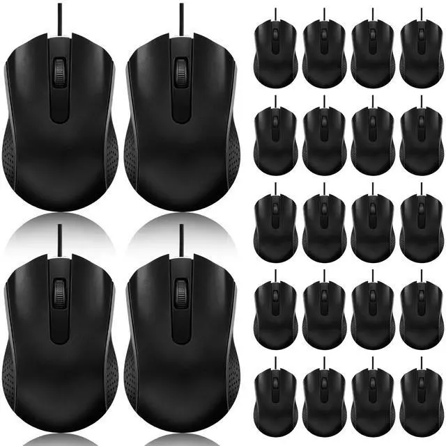 Main image of 60 Pack Wired Mouse Bulk Computer Mouse Wired with Ergonomic Design Computer Mice Plug and Play USB for Students, Teachers Multi Device Compatibility for Classroom, Home, Office, Remote Work (60)
