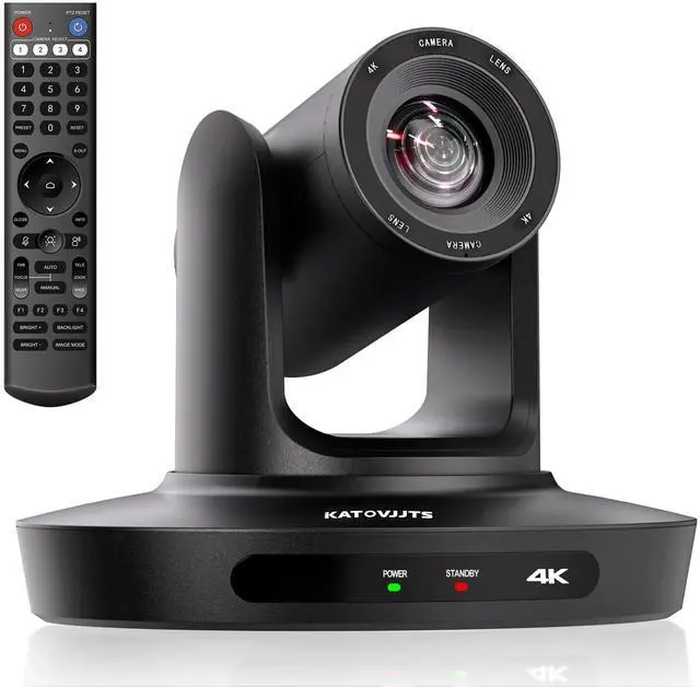 Main image of KATOVJJTS PTZ Camera 4K UHD with 10X Optical Zoom,Video Conference Room Camera,Live Streaming for Church Worship,USB HDMI IP POE Work with Vmix,Zoom,OBS,YouTube,Facebook Livestream