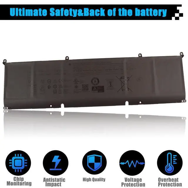 Alt view image 4 of 5 - AOMKA 90Wh P0FWH Laptop Battery Replacement for Dell Alienware m16 R2 Inspiron 16 Plus 7640 Inspiron 16 7640 2-in-1 Series POFWH 0M9DG0 HGJCY 11.7V 7692mAh 6-Cell
