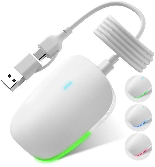 Main image of 2in1 Wireless Carplay Adapter for iPhone Android,Plug n Play Easy Setup Automatic Reconnect,Convert Wired to Wireless Bluetooth Carplay Adapter Dongle,for Car Cadillac/Ford/Chevrolet (USB A/C)02w