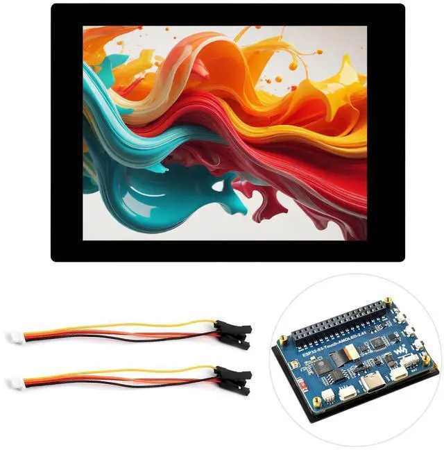 Main image of Waveshare ESP32-S3 2.41inch AMOLED Touch Display Development Board, 600×450, 32-bit LX7 Dual-core Processor, Onboard Accelerometer and Gyroscope Sensor, ESP32 with Display, Without Case