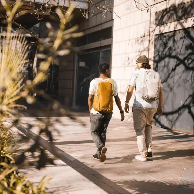 Alt view image 2 of 5 - Thule Laptop Backpack with Gym Compartment, Natural Orange, 23L