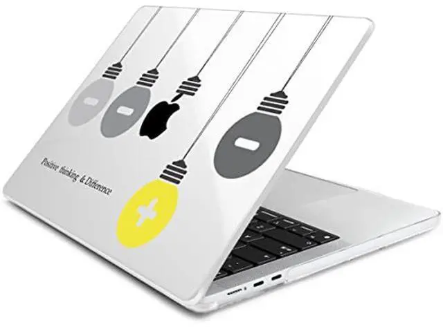 Alt view image 2 of 5 - Batianda Compatible with New MacBook Air 13 inch Case 2025 2024 2022 M4/M3/M2 Chip Model A3240/A3113/A2681, Plastic Clear Hardshell Keyboard Cover & USB-C OTG Adapter, Light Bulb