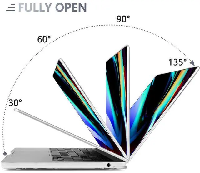 Alt view image 4 of 5 - Batianda Compatible with New MacBook Air 13 inch Case 2025 2024 2022 M4/M3/M2 Chip Model A3240/A3113/A2681, Plastic Clear Hardshell Keyboard Cover & USB-C OTG Adapter, Light Bulb
