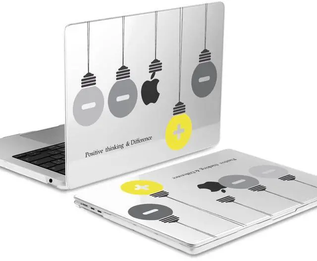 Alt view image 5 of 5 - Batianda Compatible with New MacBook Air 13 inch Case 2025 2024 2022 M4/M3/M2 Chip Model A3240/A3113/A2681, Plastic Clear Hardshell Keyboard Cover & USB-C OTG Adapter, Light Bulb