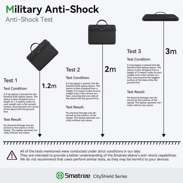 Alt view image 4 of 5 - Smatree CityShield Laptop Shoulder Case for 13.5-15 inch Microsoft Surface Laptop Copilot+ PC, for Microsoft Surface Laptop 5/6/4/3, for 14.4 inch Surface Laptop Studio 2, Case with Pocket (MC05)
