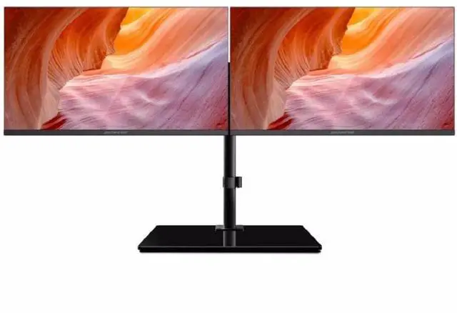 Alt view image 2 of 5 - Packard Bell airFrame Workstation - 2X 21 FHD Monitors, VESA Mount Included, 1920x1080, Ultrawide, Tilt Adjust, HDMI/VGA, Slim Bezel, for Home, Office, and Light Gaming