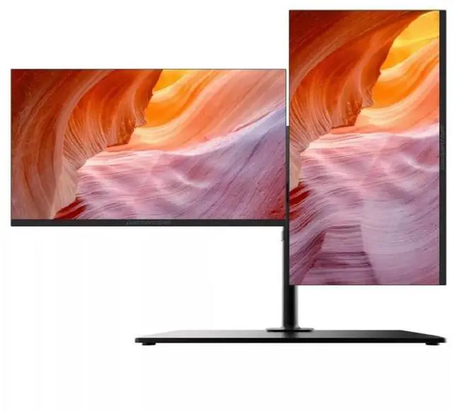 Alt view image 3 of 5 - Packard Bell airFrame Workstation - 2X 21 FHD Monitors, VESA Mount Included, 1920x1080, Ultrawide, Tilt Adjust, HDMI/VGA, Slim Bezel, for Home, Office, and Light Gaming