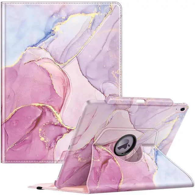 Main image of Fintie Rotating Case for iPad Air 13-inch (M3) 2025, (M2) 2024-360 Degree Swiveling Protective Stand Cover with Pencil Holder, Auto Wake/Sleep, Dreamy Marble