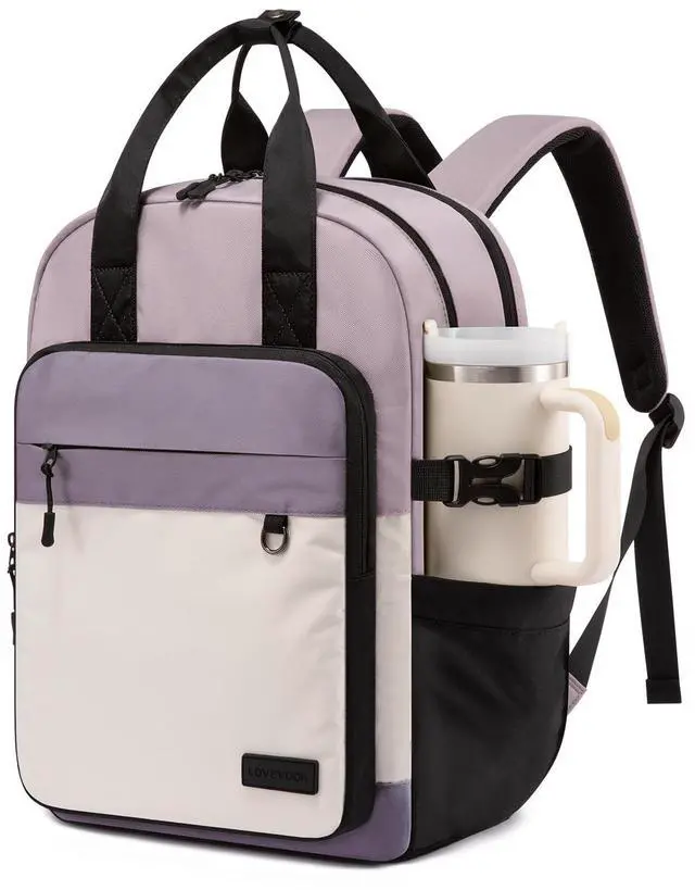 Main image of LOVEVOOK Laptop Backpack for Women, 15.6 Inch Computer Backpack Purse, Casual Daypack Carry-On Personal Item Travel Bag, College Bookbook for Teen Girls Students Back to School