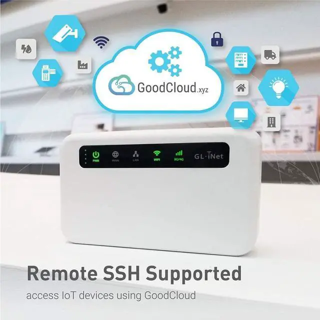 Alt view image 4 of 5 - GL.iNetGL-XE300(Puli) 4GLTEMobileSmartVPNRouter|PortableWiFiWirelessTravel Hotspot,SupportATT,T-Mobile,Router/AccessPoint/Extender/WDSMode,OpenWrt, 5000mAhBattery,OpenVPNClient (EC25-AF)