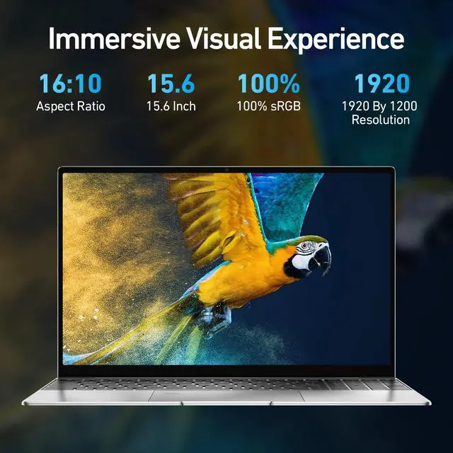 Alt view image 5 of 5 - 2025 Latest 15.6'' Laptop Compatible with Windows 11, 1TB SSD 32GB Dual-Channel RAM, Quad-Core Processor(Max 2.9GHz), 1080p FHD Display, Backlit Keyboard, Fingerprint, Webcam, Mini-HDMI, WiFi5, BT5